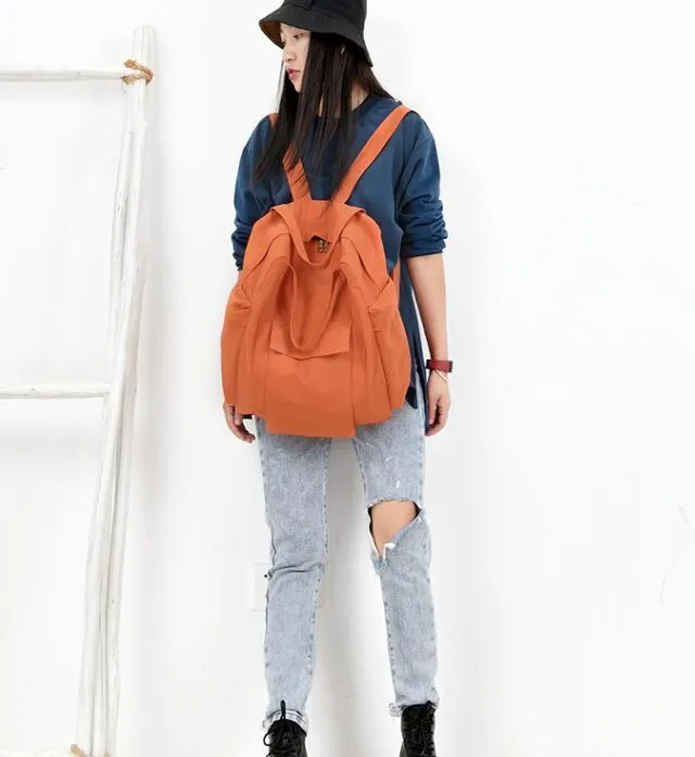 Casual Large Backpack Women Handbag Bag Shoulder Tote Bag Simple Design