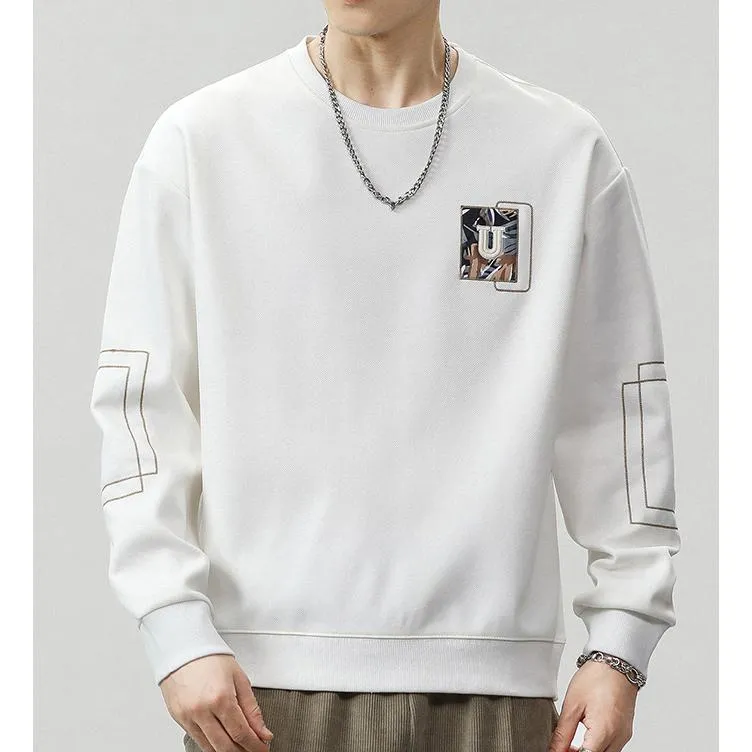 Casual Loose Fit Versatile Crew Neck Sweatshirt