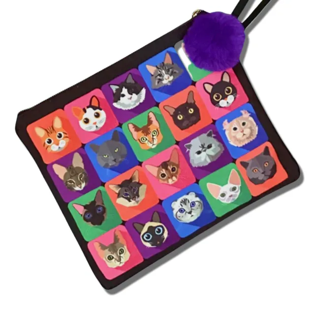 CAT SQUARES CLUTCH - EXCLUSIVE