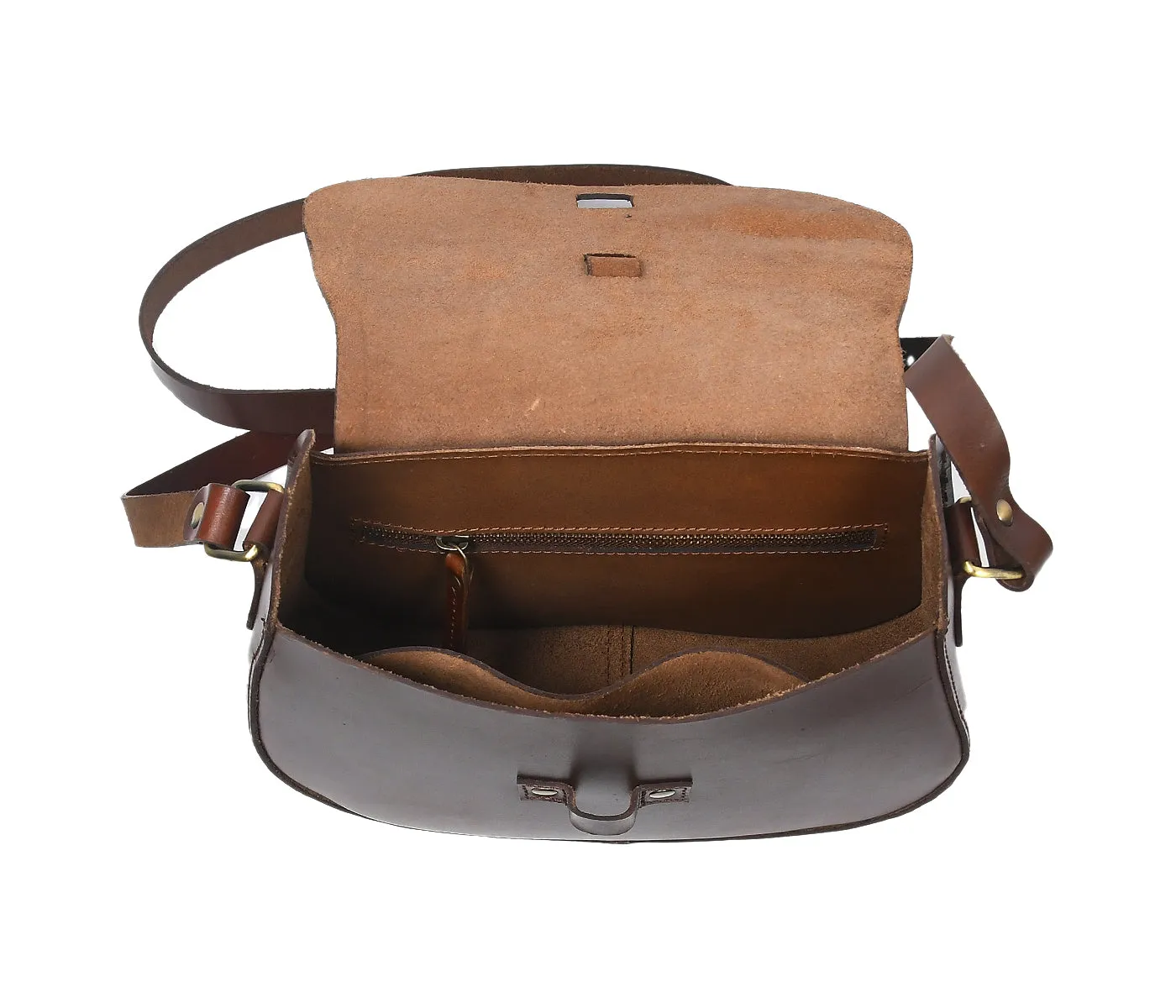 Celtic Latest Brown Leather Sling Bag  Stylish and Versatile. Art: BG-1410