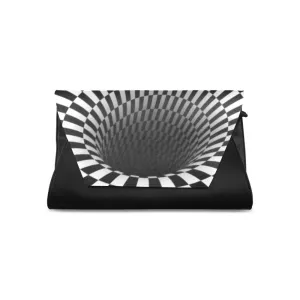 Checker Vortex Elegant Clutch Bag,Evening Bag/Purse/Handbag,Gift for Christmas/Thanksgiving/Birthday/Anniversary/Graduation/Party accessory