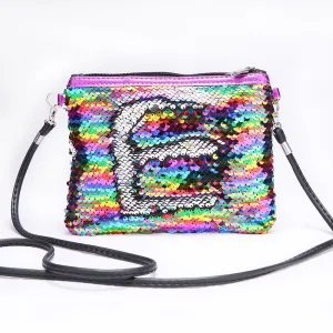 Children Mini Clutch Bag Sequins Color Change