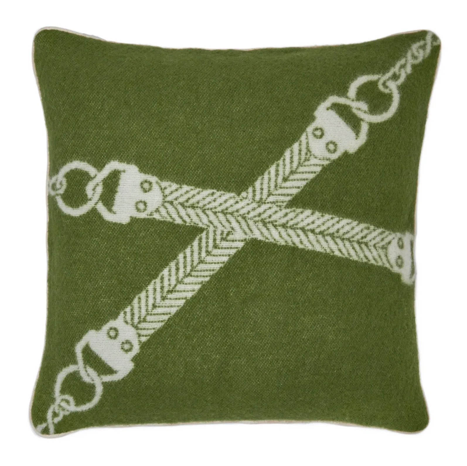 CLASSIC BIT CUSHION NZ WOOL MOSS