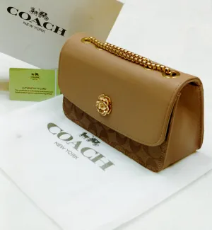 Coach High-Quality Imported Crossbody Bag for Women (Lite Brown)