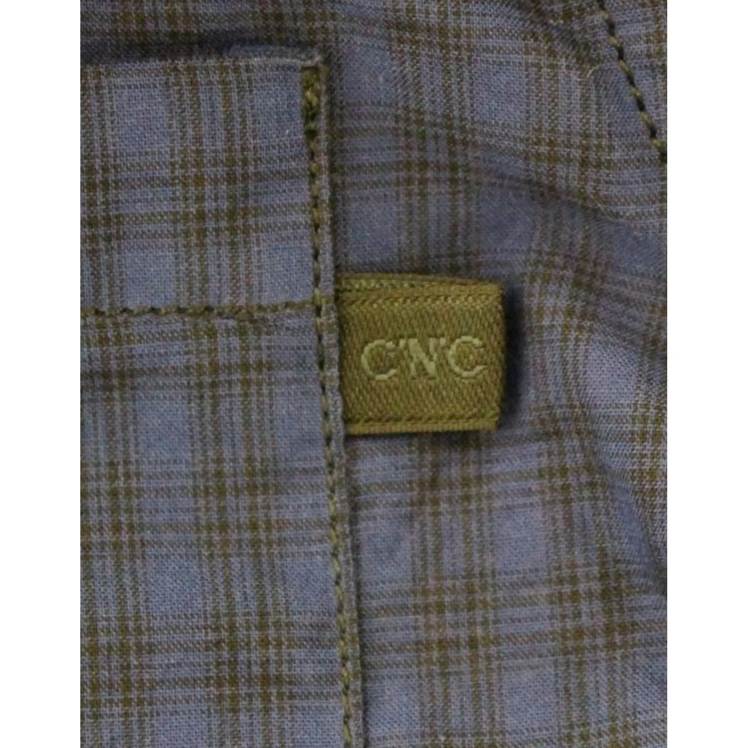 Costume National Chic Blue Checkered Casual Cotton Shirt