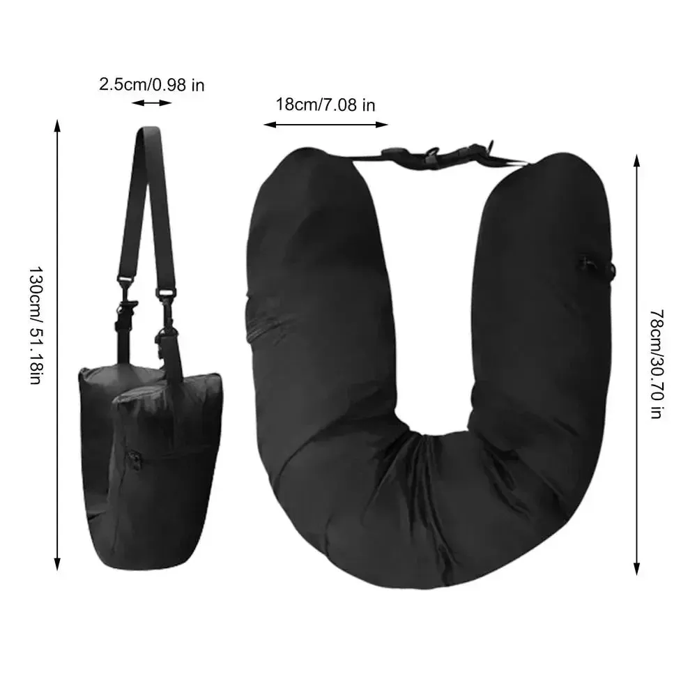 Discover Ultimate Comfort Anywhere with Our Portable, Refillable Stuffable Neck Pillow for Travel!