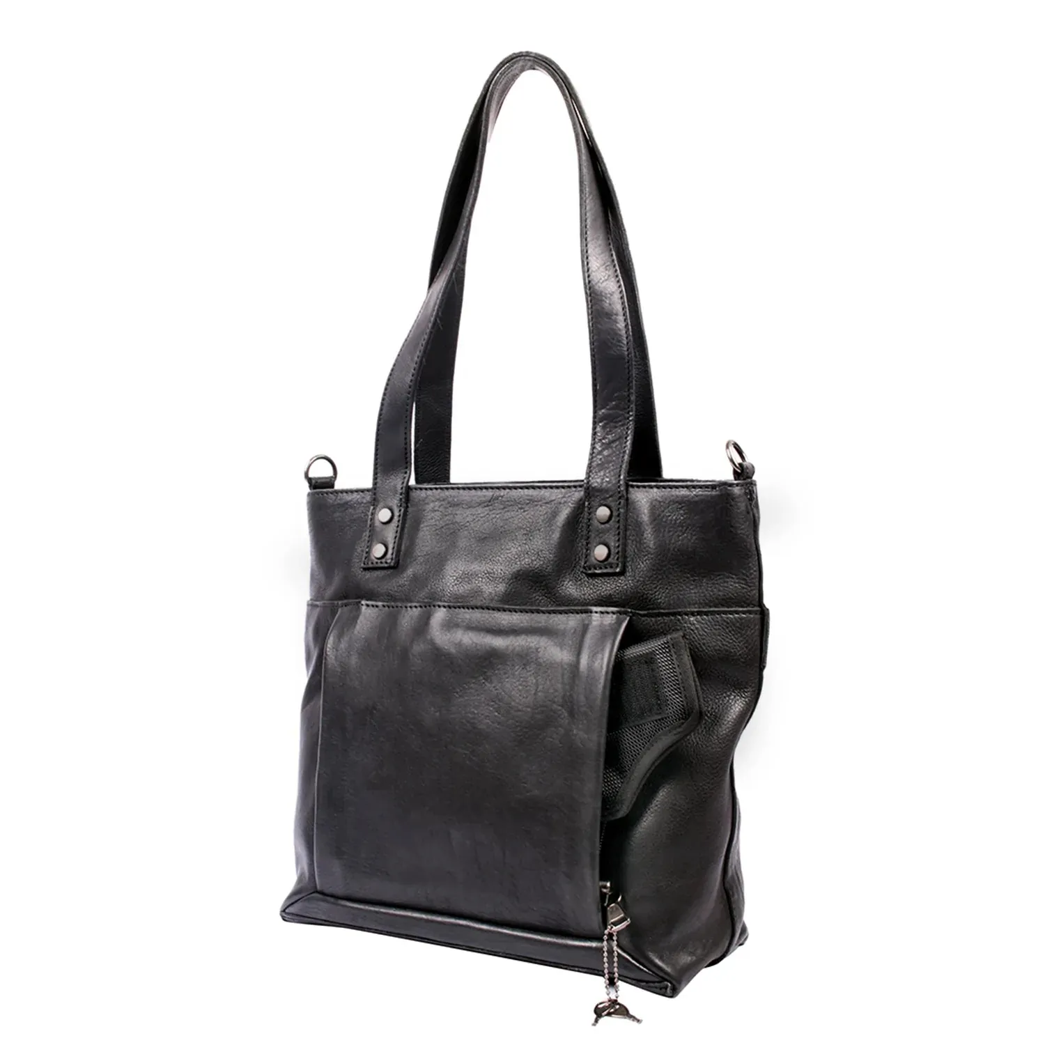 Eden Leather Concealed Carry Tote with Crossbody Strap