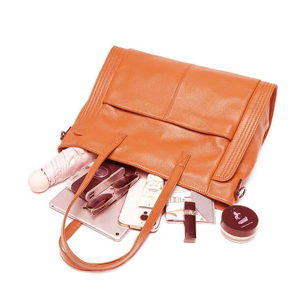 Elegant Leather Tote Shoulder Bag NZ - Versatile and Stylish Design