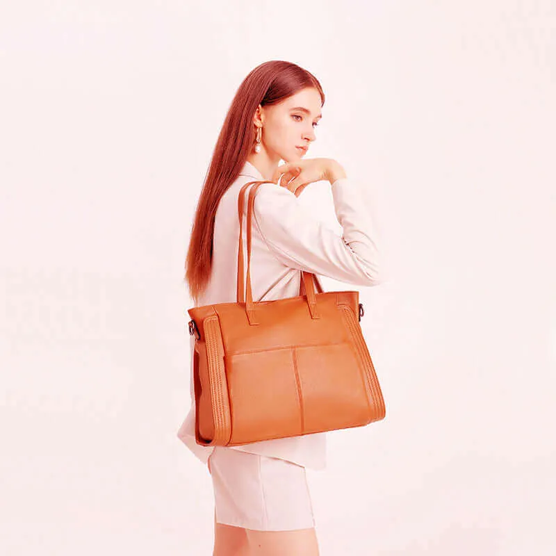 Elegant Leather Tote Shoulder Bag NZ - Versatile and Stylish Design