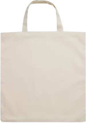 Essential short handle cotton tote bag