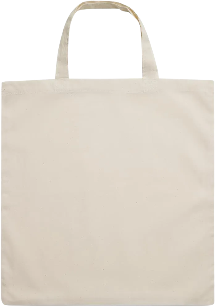 Essential short handle cotton tote bag