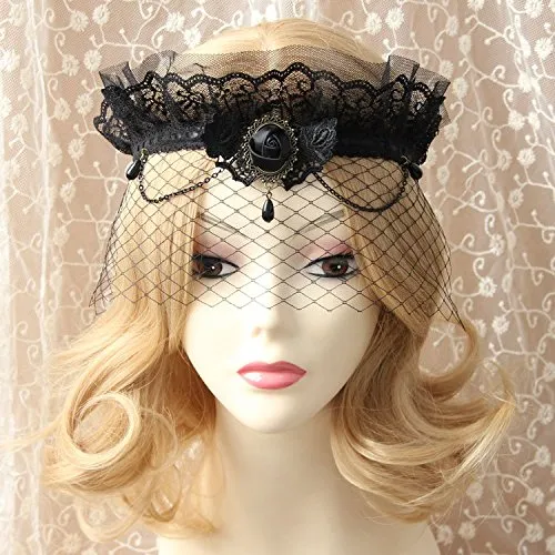 Fashion Sexy Delicate Half Face Lace Mask for Women