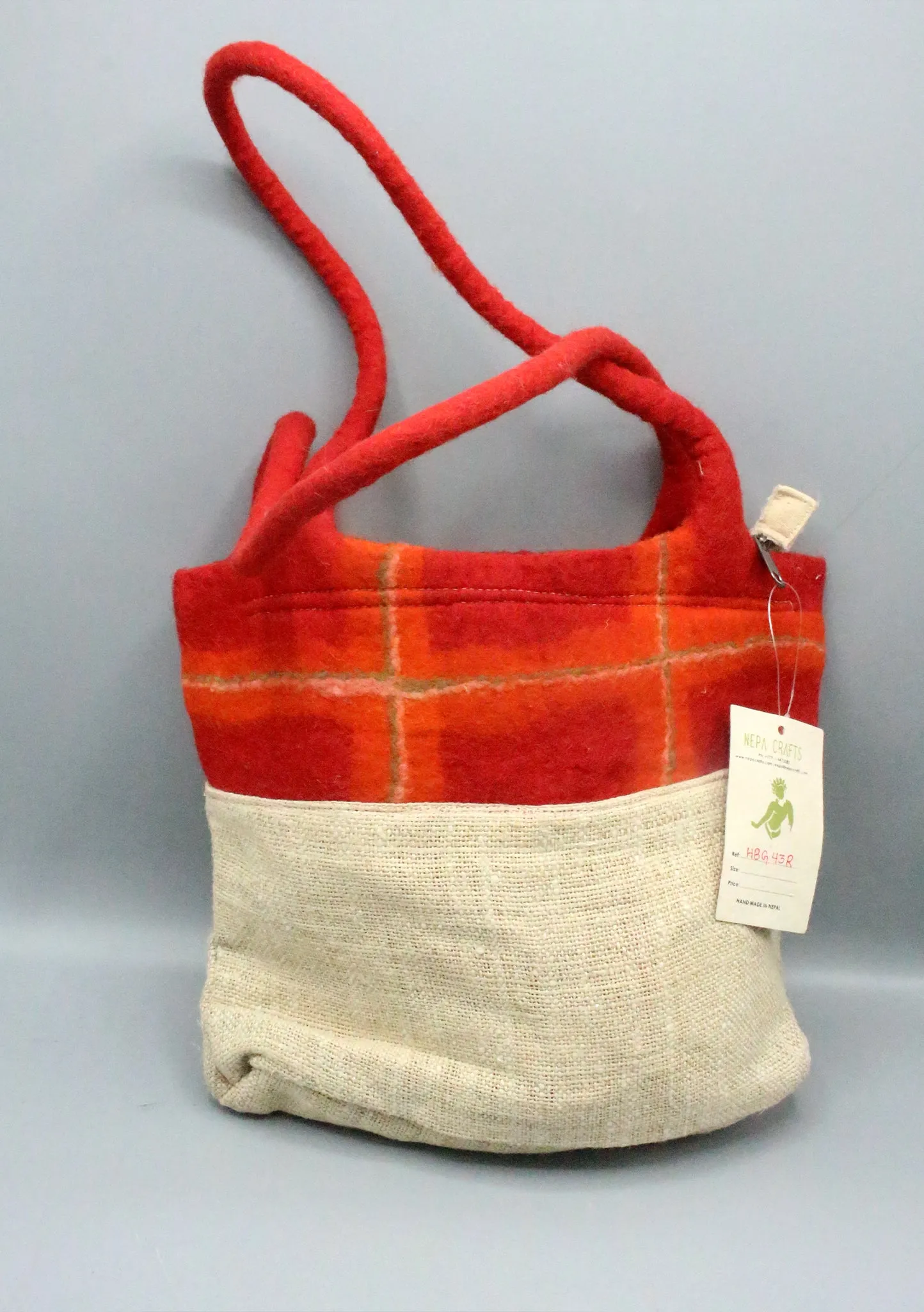 Felt Woolen mixed Hemp Womens Bag