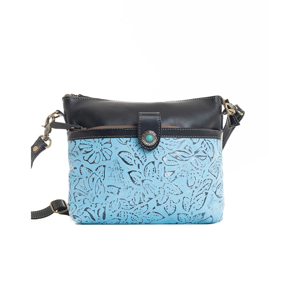 Fennington Leather Bag in Blue