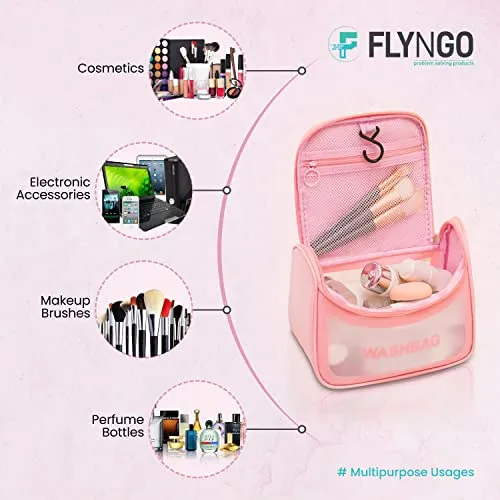 FLYNGO Medium-sized 16 Cms Cosmetic Pouch(M_Pink)