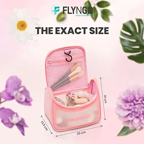 FLYNGO Medium-sized 16 Cms Cosmetic Pouch(M_Pink)