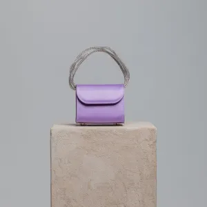 FOLKLORE - MINI LOOP BAG IN RASO NAPOLES LAVENDER