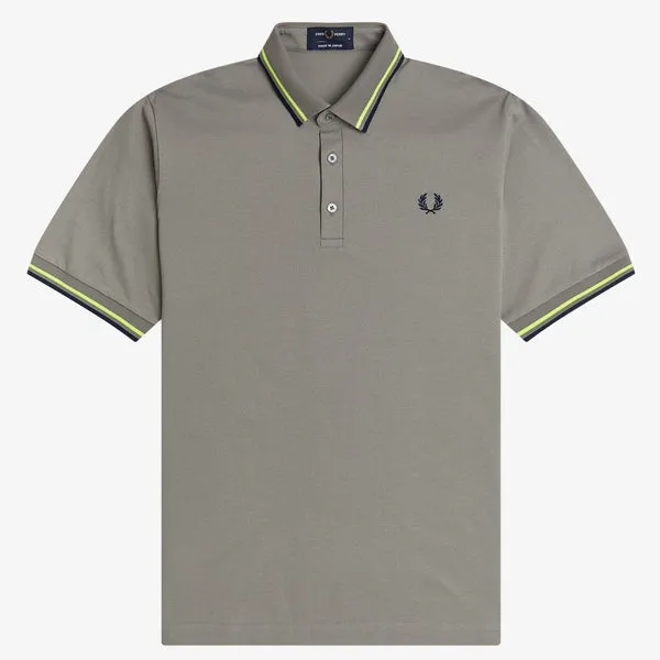 Fred Perry Made in Japan Pique Shirt - Asphalt