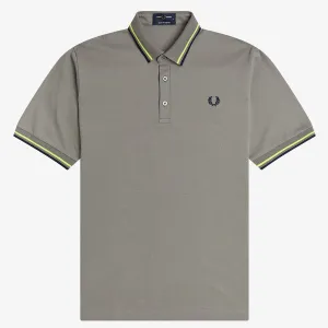 Fred Perry Made in Japan Pique Shirt - Asphalt