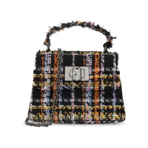 Furla 1927 Mini Tweed Top Handle Bag - Toni Nero