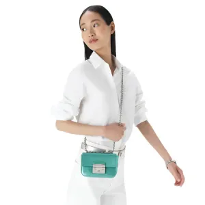 Furla Metropolis Mini Crossbody Bag - Metallic Teal