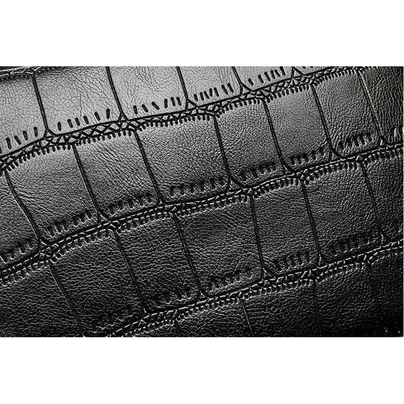 Glossy Alligator Quilted Rivet Tote Shoulder Bag