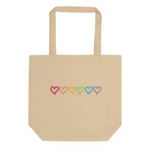 Hearts Canvas Tote