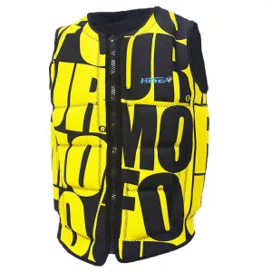 HiSEA L001 Letter Printing Super Elastic Buoyancy Surf Vest Professional Life Jacket, Size: L