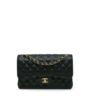 Jumbo Classic Quilted Leather Double Flap Shoulder Bag