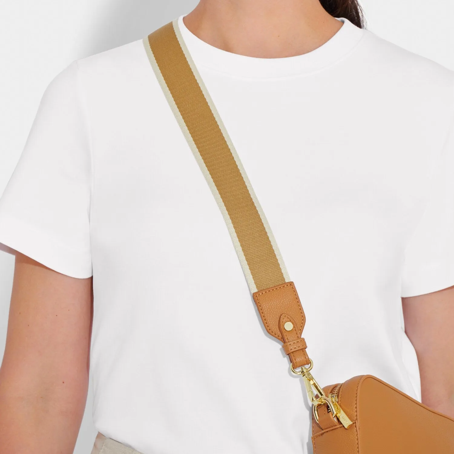 Katie Loxton Canvas Strap Tan Stripe