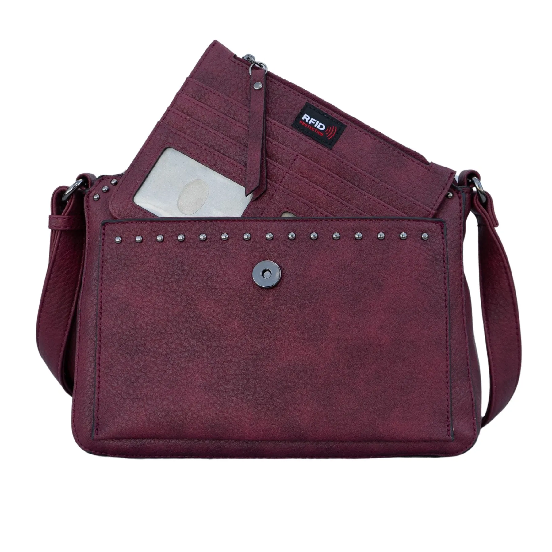 Kinsley Compact Lockable Crossbody with RFID Slim Wallet