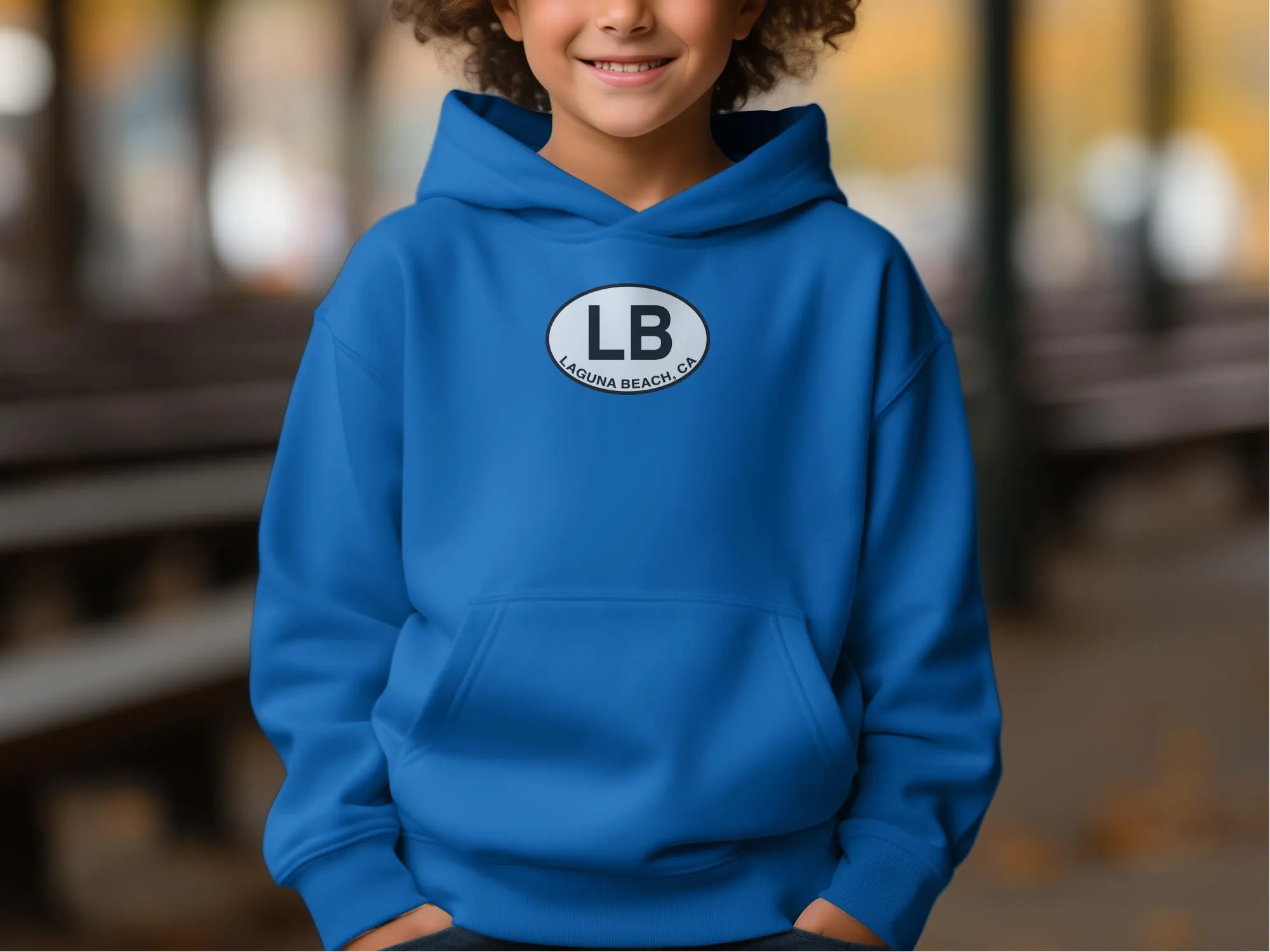 Laguna Beach CA Logo LB Icon Trendy Travel Sweatshirts