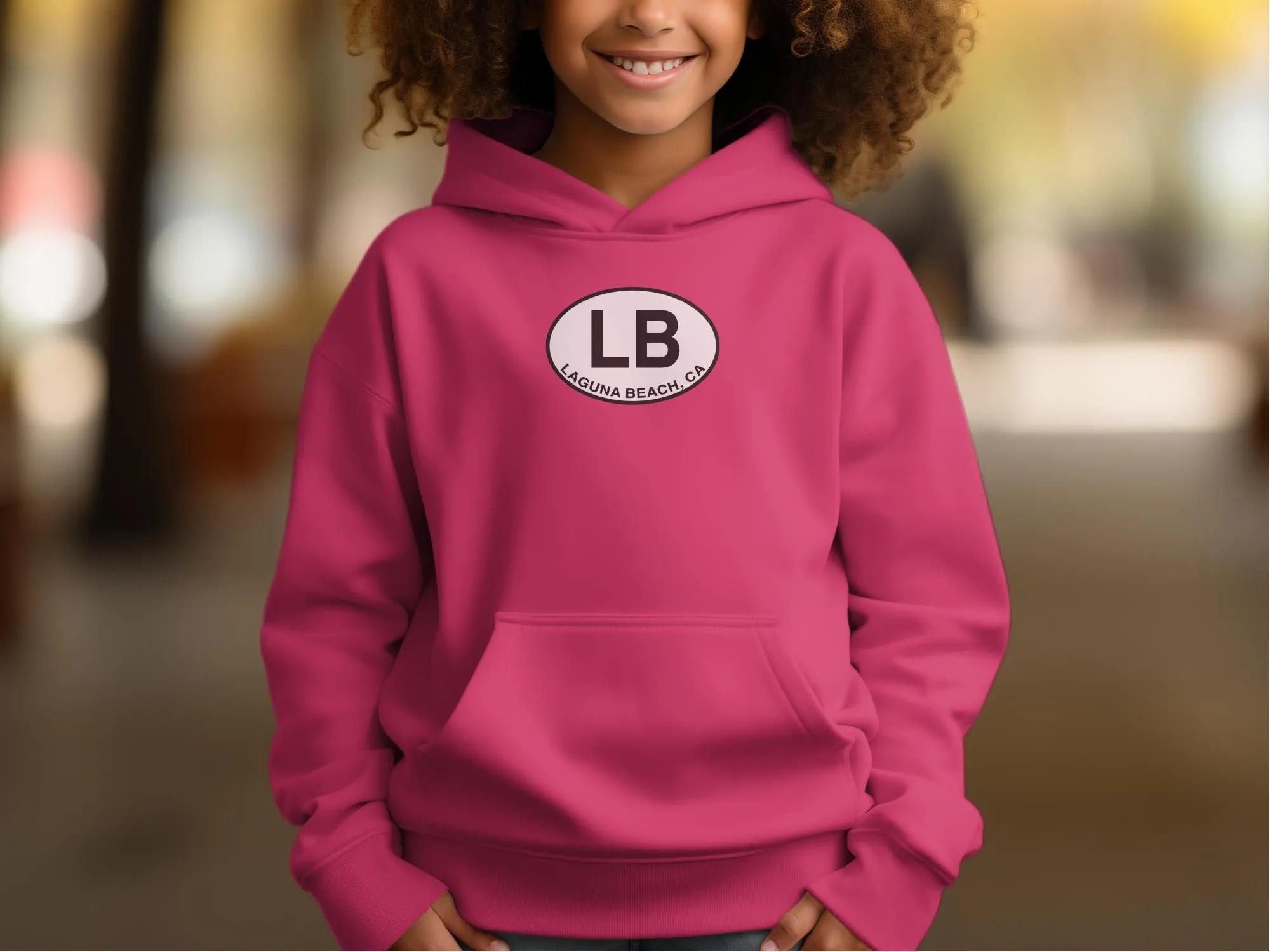 Laguna Beach CA Logo LB Icon Trendy Travel Sweatshirts