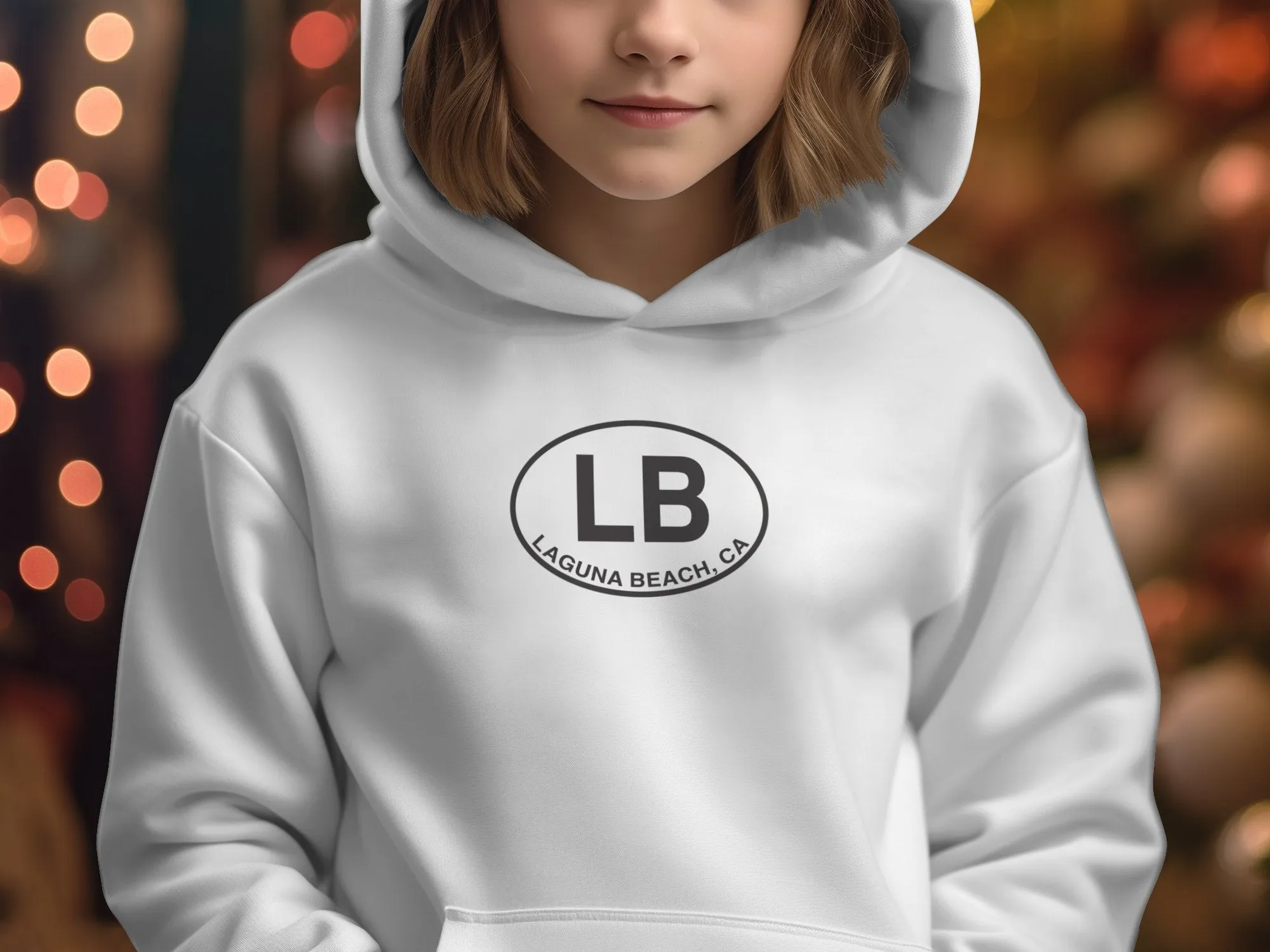 Laguna Beach CA Logo LB Icon Trendy Travel Sweatshirts