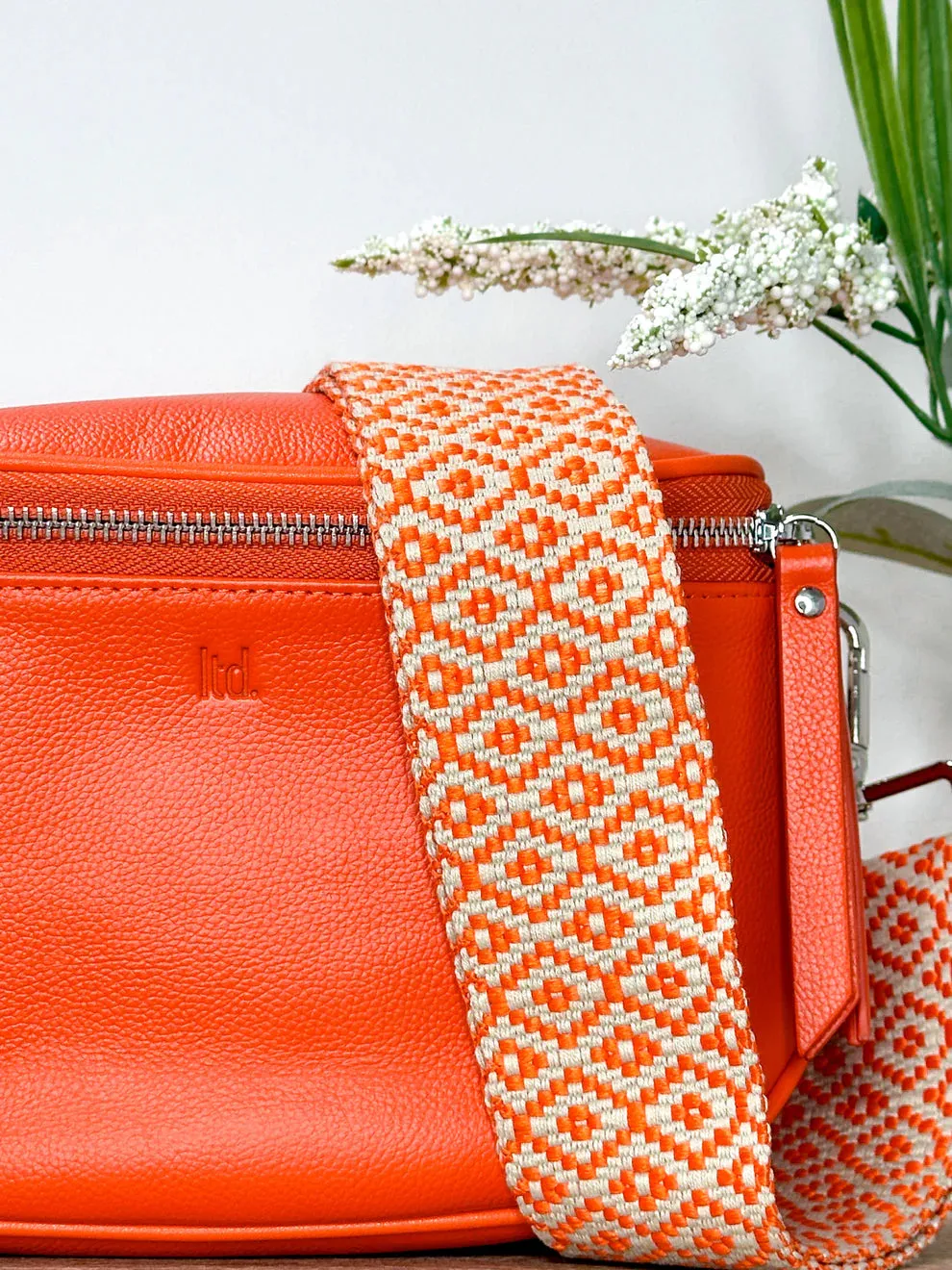 Lemon Tree Diva Strap - Orange Trellis