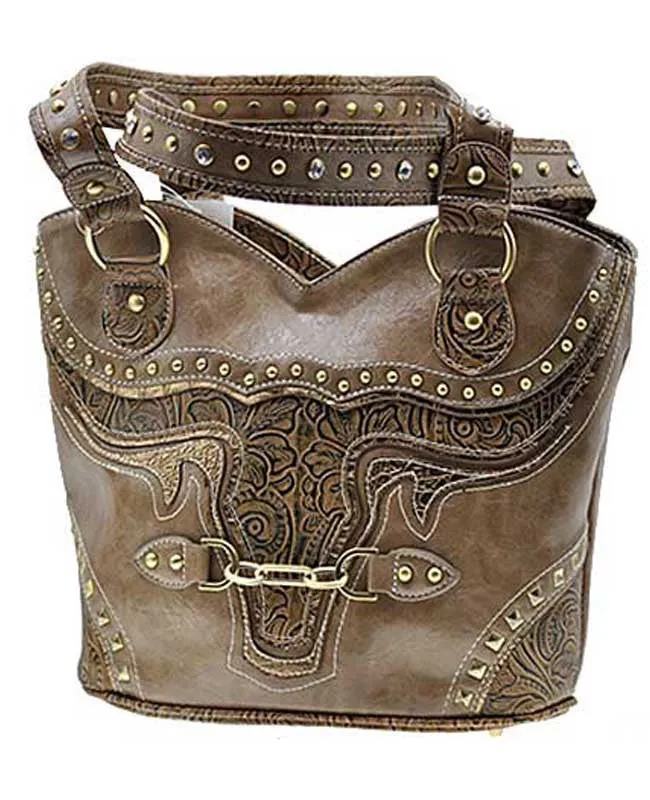 Longhorn Brown  Purse