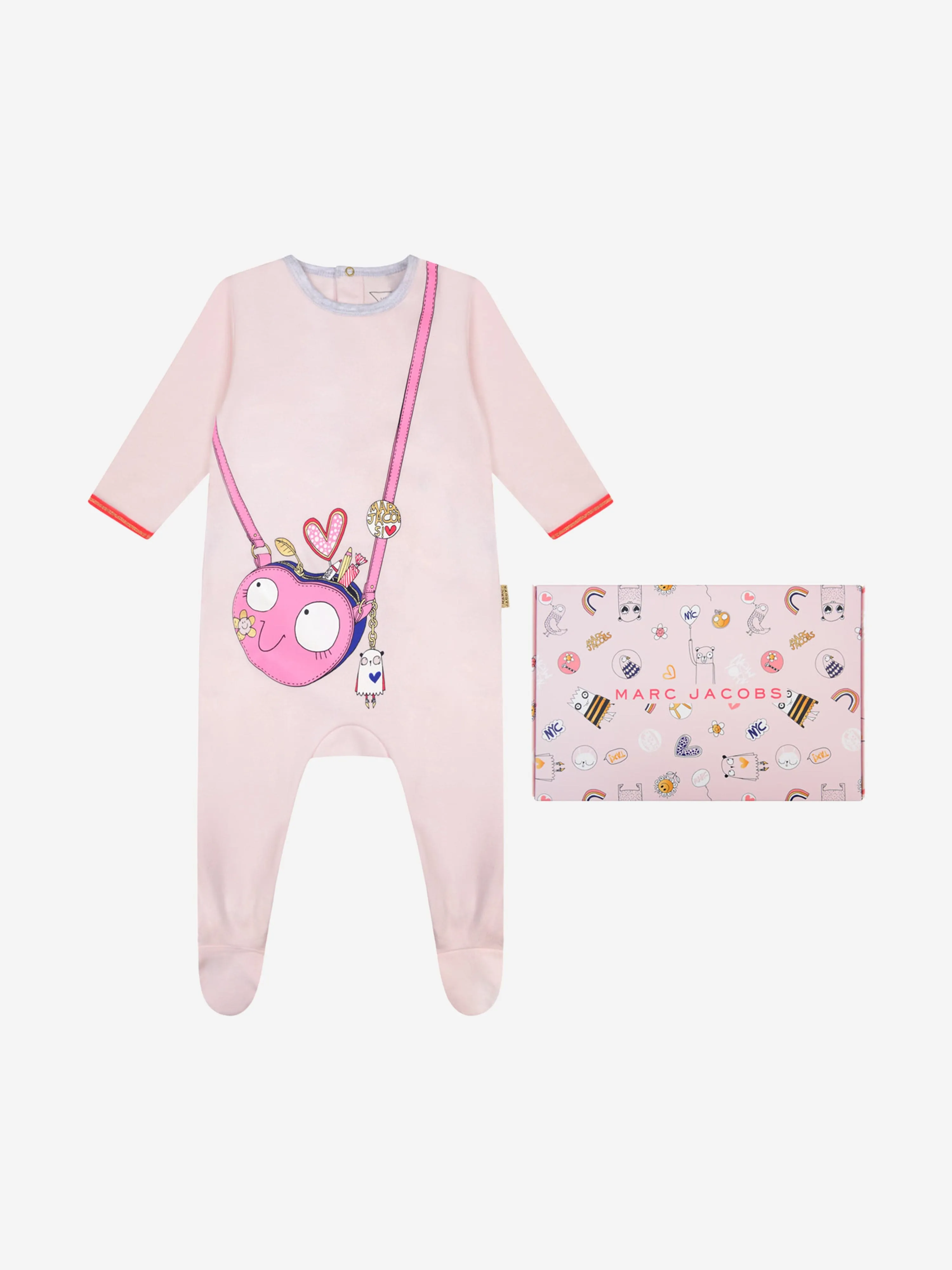 MARC JACOBS Girls Bag print Babygrow