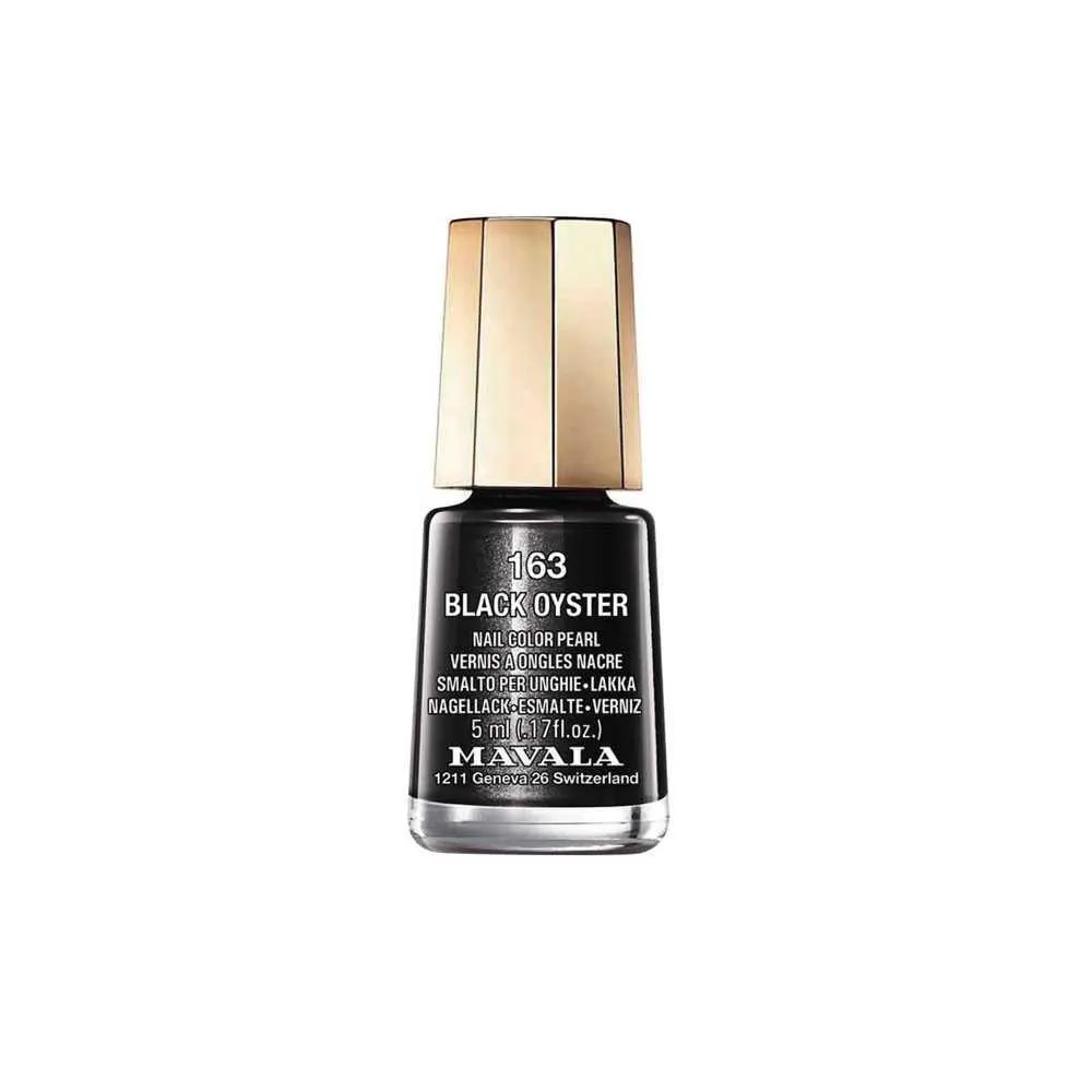 Mavala Nail Polish 163 Black Oyster 5ml - Black