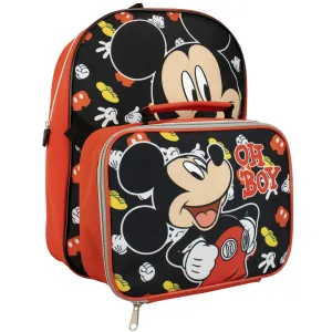 Mickey Mouse Backpack and Lunch Bag Set