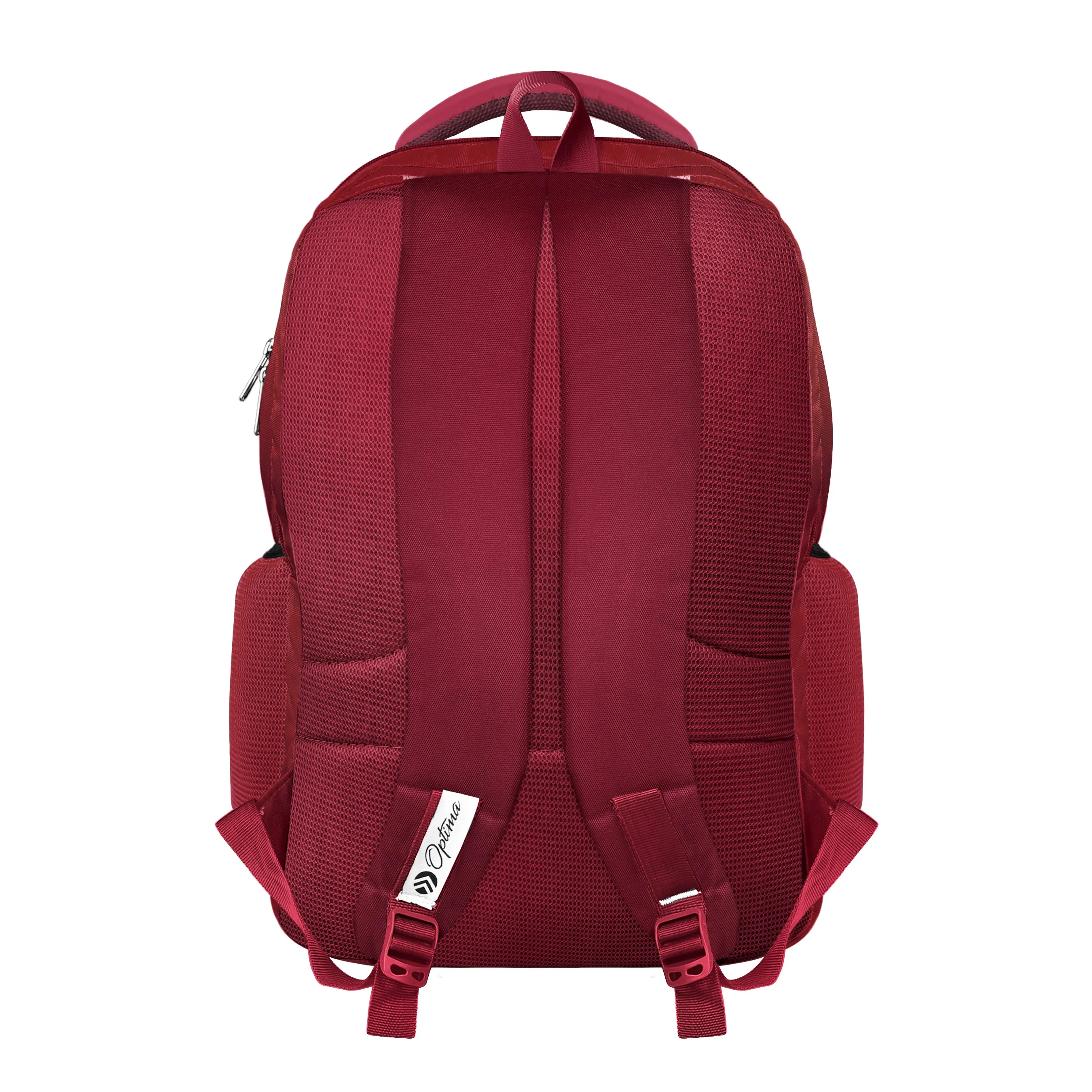 Optima College Backpack with Front Organizer and Spacious Interiors for Men & Women -Red