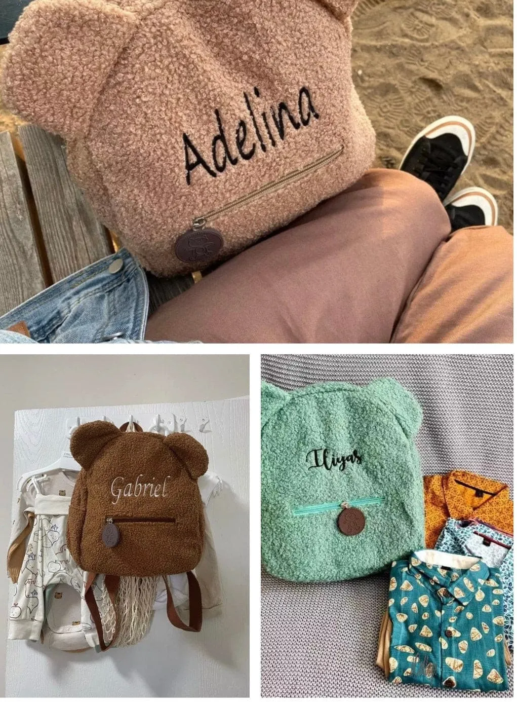 Personalised Backpack with Embroidered Name for Kids