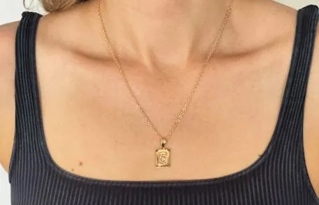 Petite Delicate Initial Pendant Necklace