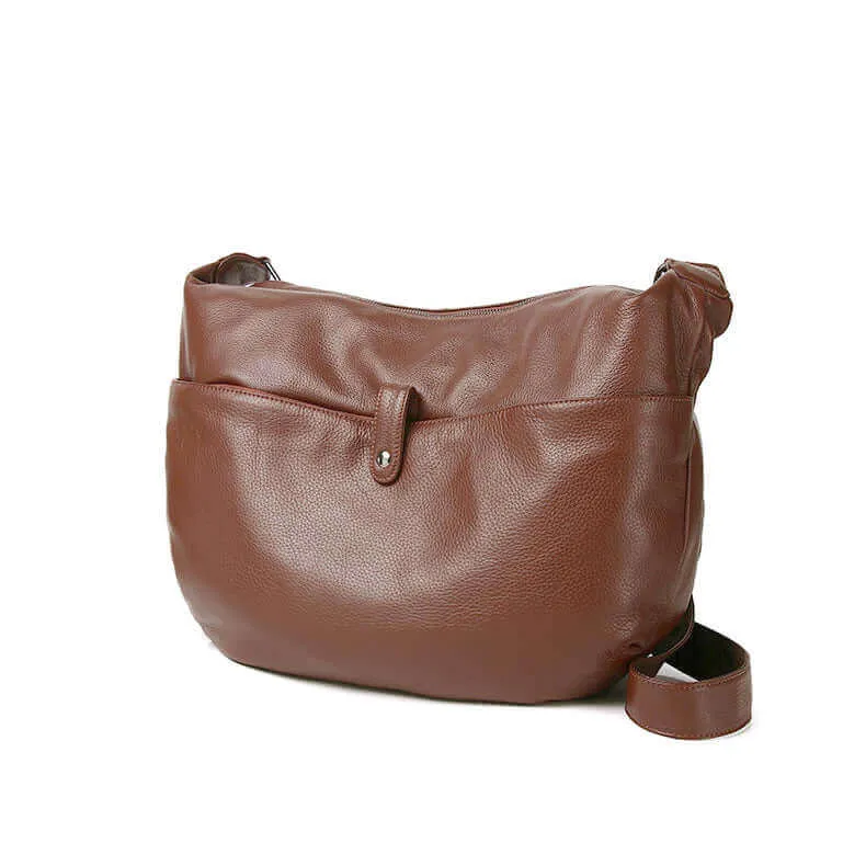 Premium Large Soft Leather Shoulder Crossbody Bag