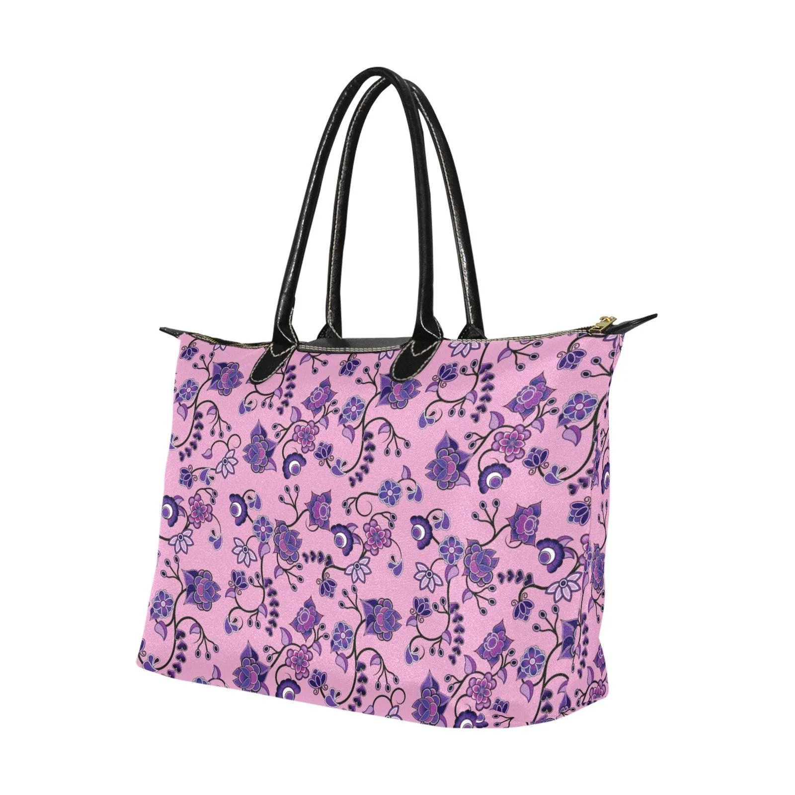 Purple Floral Amour Single-Shoulder Lady Handbag