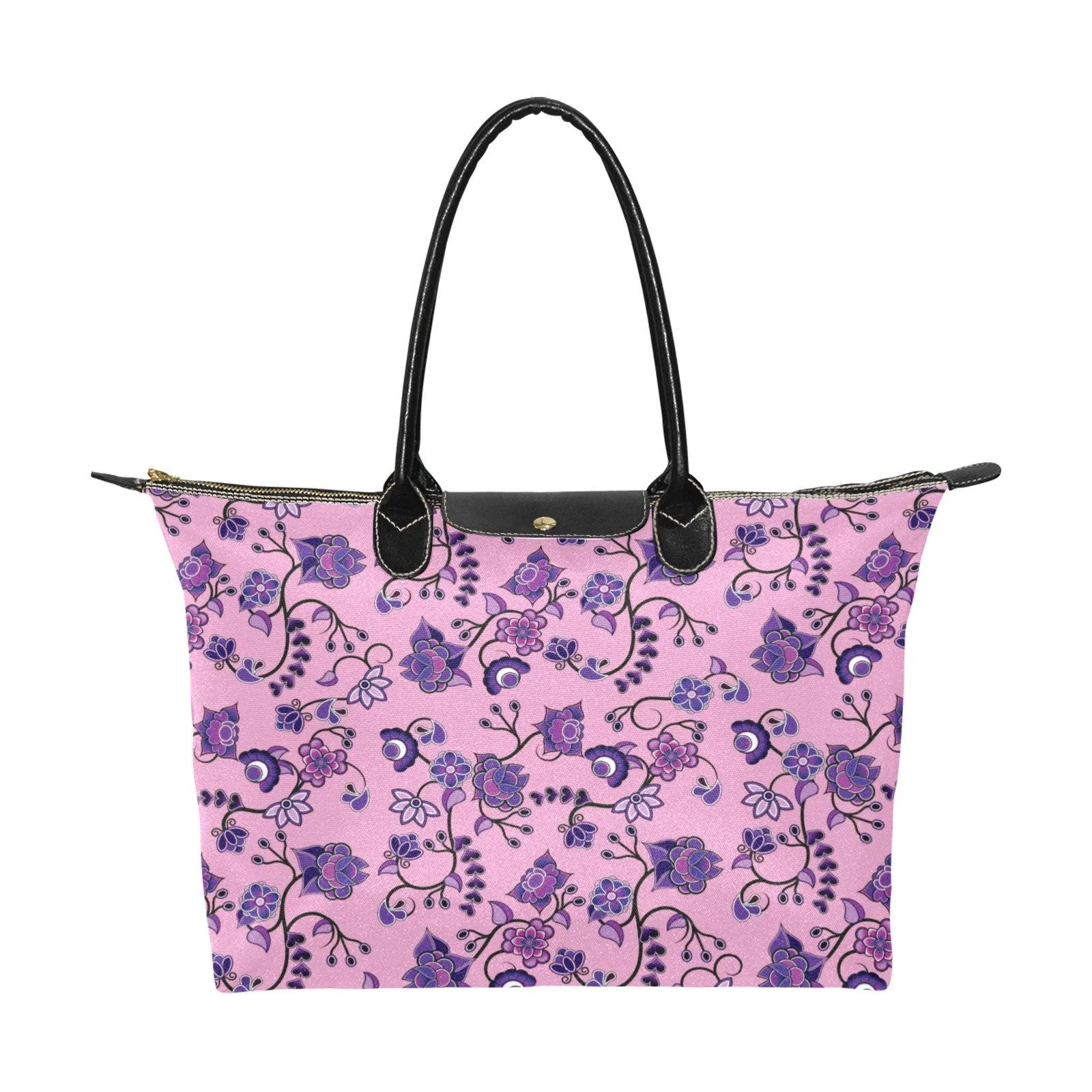 Purple Floral Amour Single-Shoulder Lady Handbag