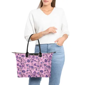 Purple Floral Amour Single-Shoulder Lady Handbag