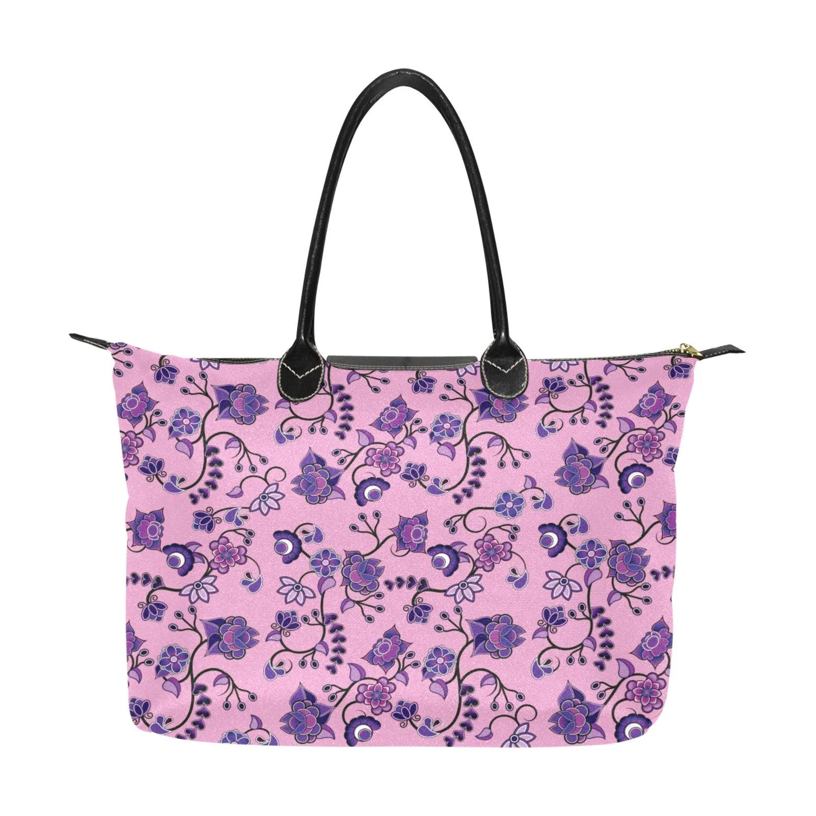 Purple Floral Amour Single-Shoulder Lady Handbag