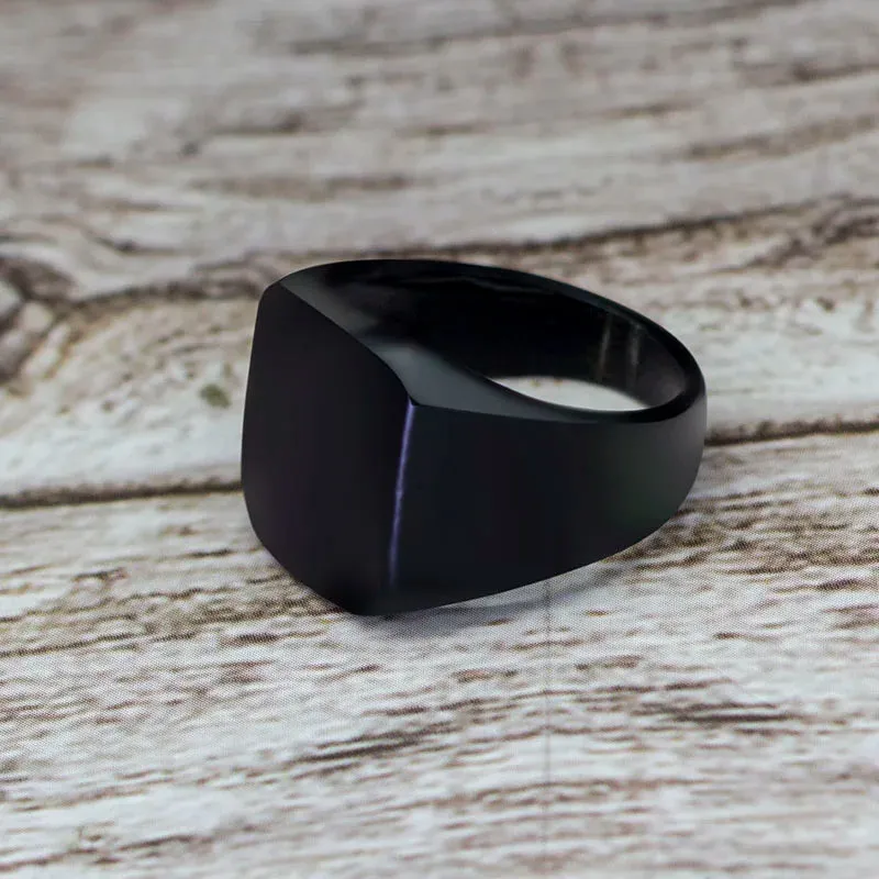 "2021 Square Black Hero Ring: Stylish, Durable."