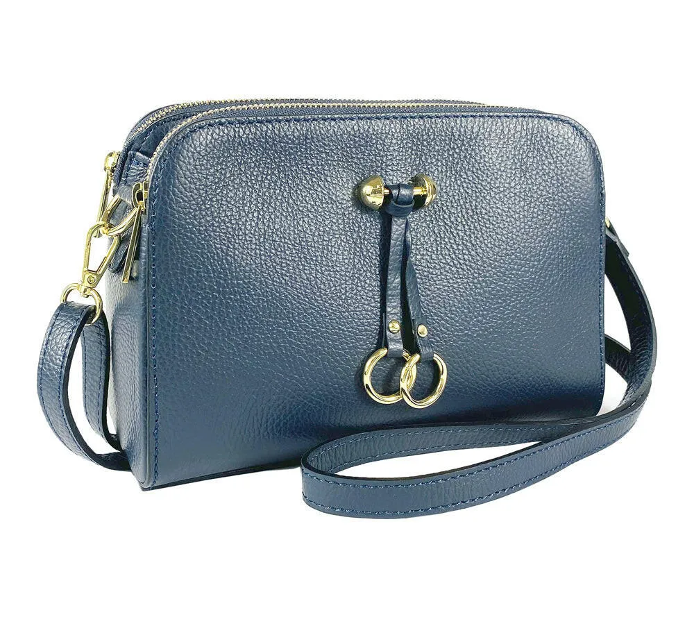 RB1011D | Women's Shoulder Bag in Genuine Leather