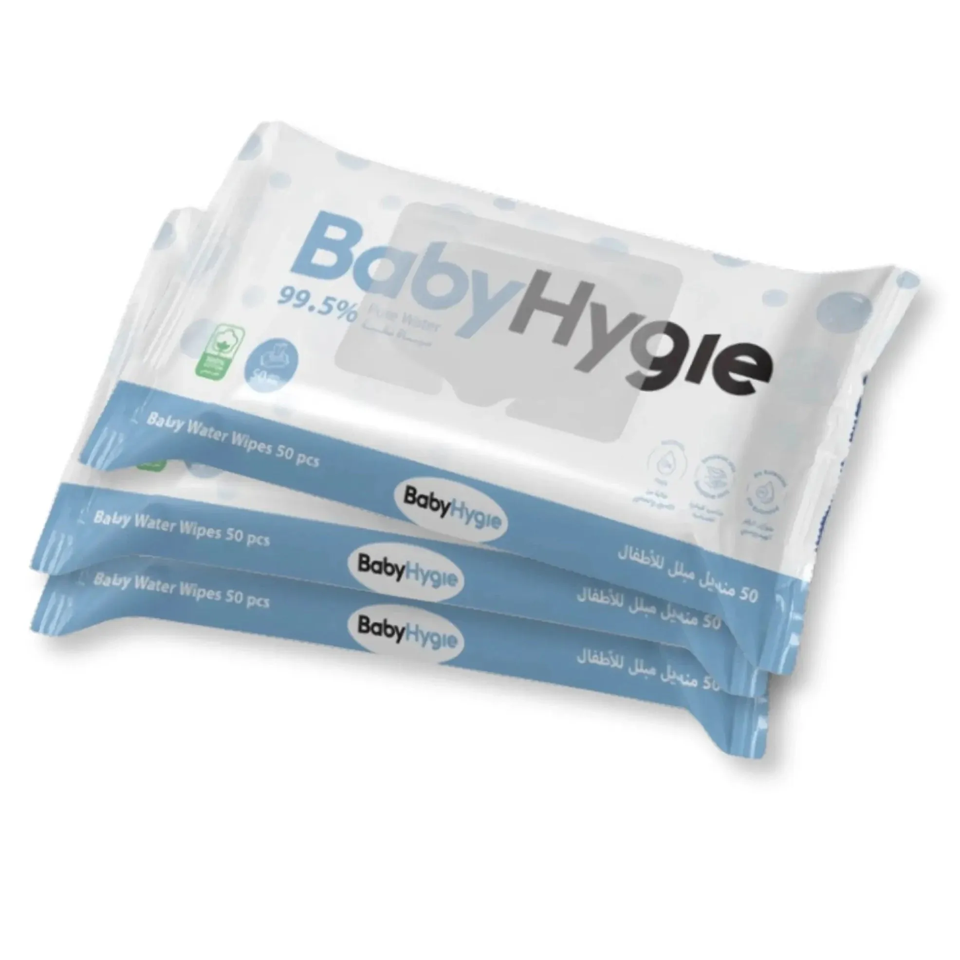 Sleepy BabyHygie Baby Water Wipes Eco Package Pack of 3